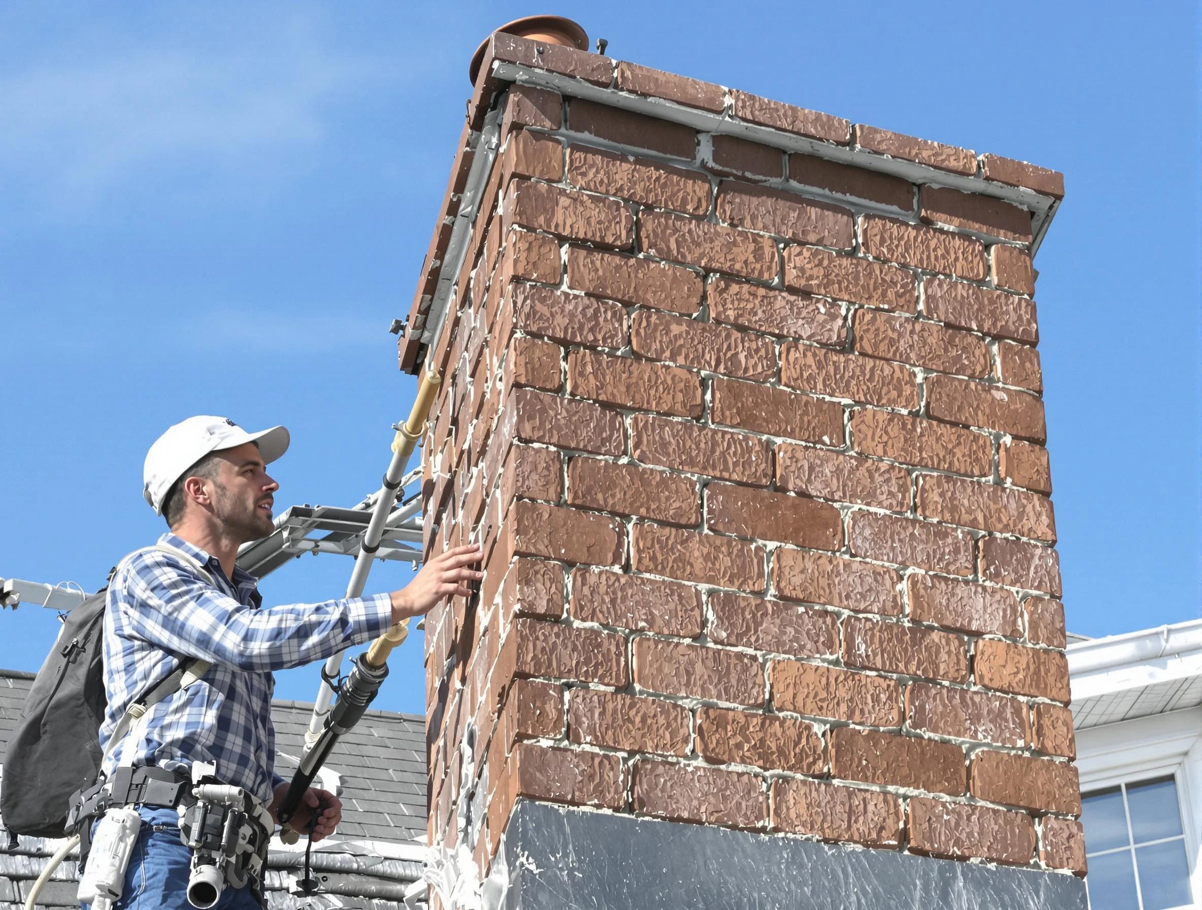 Brickwork for a chimney rebuild by Wheat Ridge Chimney Sweep in Wheat Ridge, CO