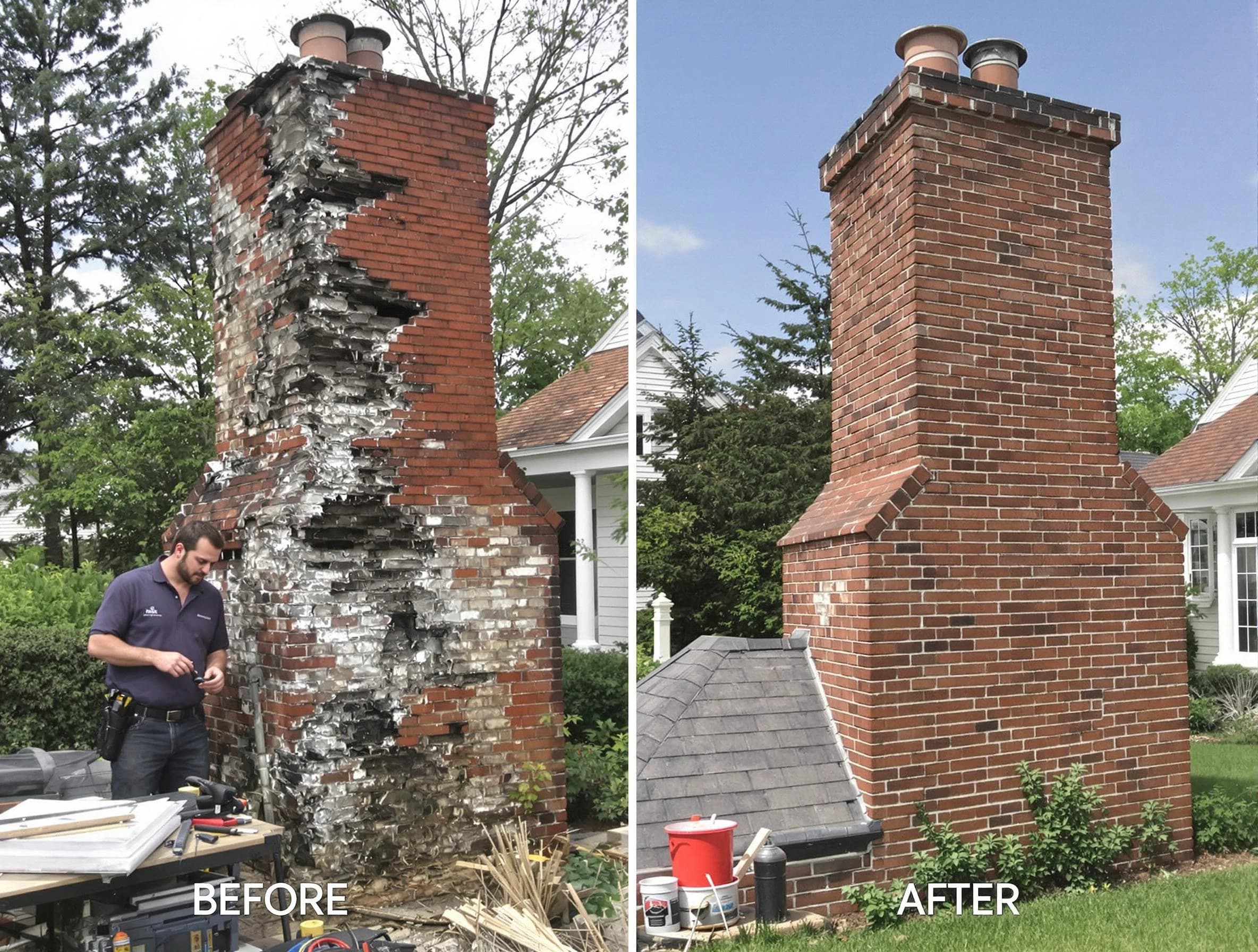 Wheat Ridge Chimney Sweep performing a full chimney restoration in Wheat Ridge, CO