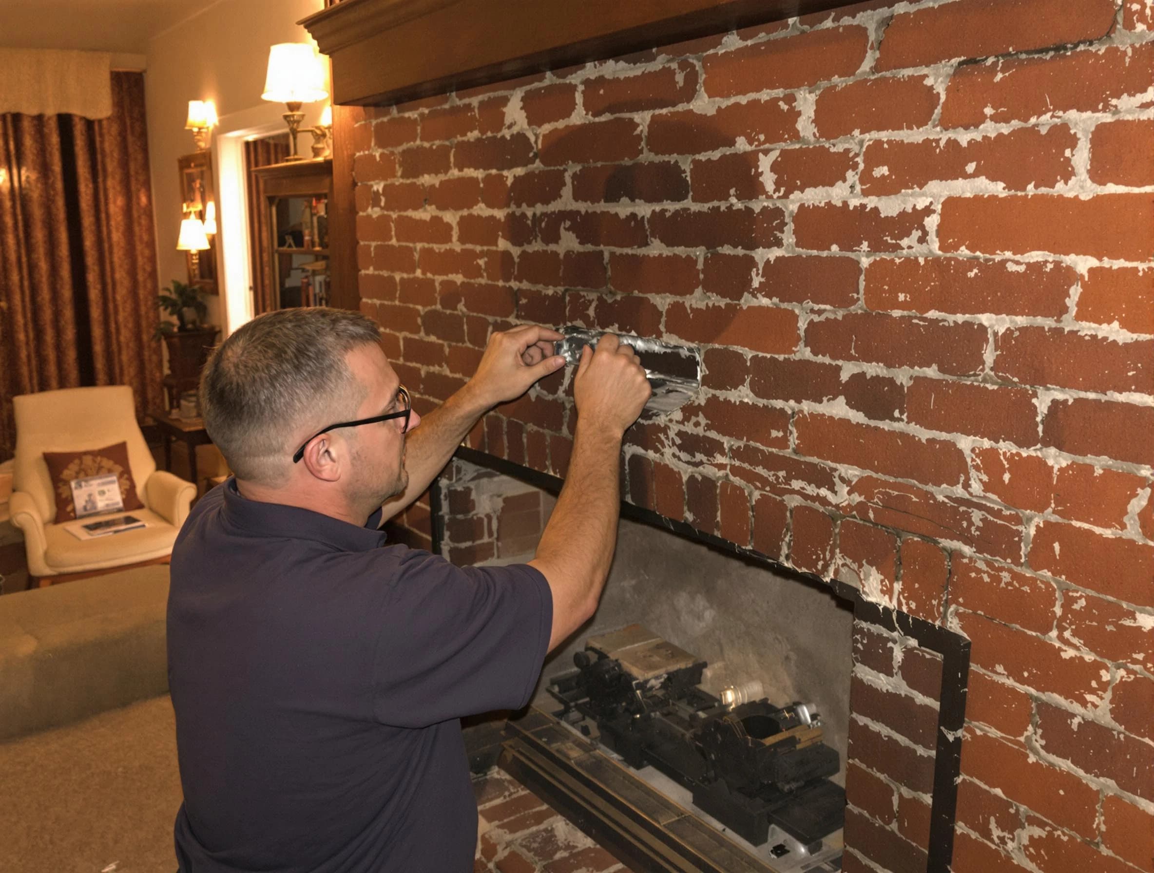 Wheat Ridge Chimney Sweep expert fixing a fireplace in Wheat Ridge, CO