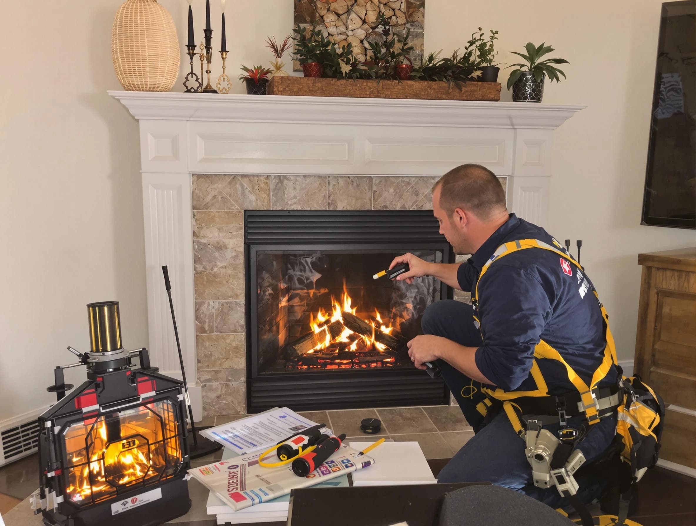 Safety-focused fireplace inspection by Wheat Ridge Chimney Sweep in Wheat Ridge, CO